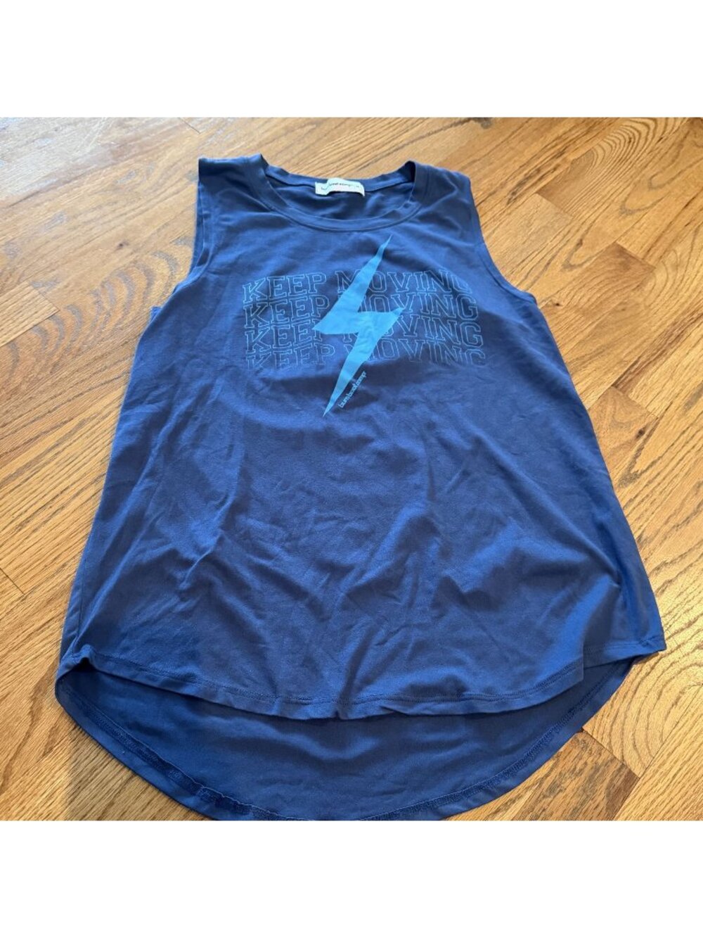 BURN BOOT CAMP WOMENS BLUE TANK TOP SHIRT M